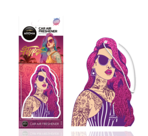 HYPE GIRL PINK HAIR Glitter - zapach samochodowy AROMA CAR