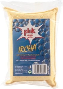 Gąbka obszyta irchą sztuczną - duża PLAK 