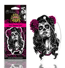 PINK DIAMOND GIRL Dia De Los Muertos - Zawieszka samochodowa AROMA CAR