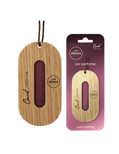 AROMA PREMIUM card oud & pepper wooden