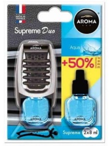 Supreme Duo AROMA CAR Aqua - Zapach samochodowy z wkładem