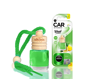 Wood AROMA CAR Lemon - Pachnąca zawieszka samochodowa