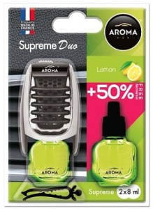 Supreme Duo AROMA CAR Lemon - Zapach samochodowy z wkładem