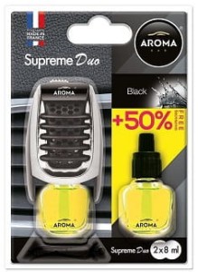 Supreme Duo AROMA CAR Black - Zapach samochodowy z wkładem
